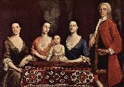 Robert Feke Familienportrat des Isaac Royall Spain oil painting artist